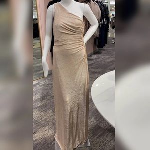 Calvin Klein Golden Metallic Gown
